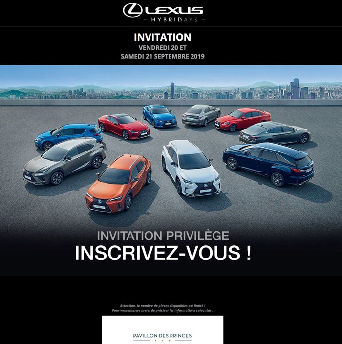 JMLEGAZEL Partenaire des LEXUS HYBRIDAYS!