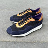 SN05 Velours bleu Mesh noir Croco Clearwood