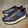 Cuir Tressé + Patine Petrol Blue 01 