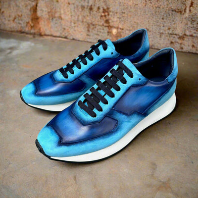 SN05 Blue dream Velours et cuir